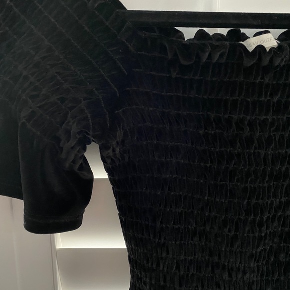 Urban Outfitters Black Velvet Dress - Picture 3 of 7